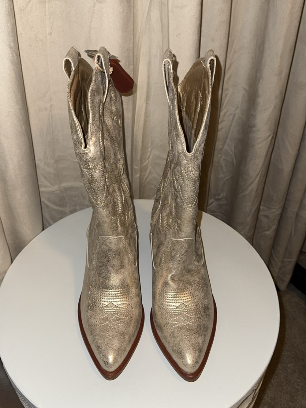 MIA metallic cowboy boots,